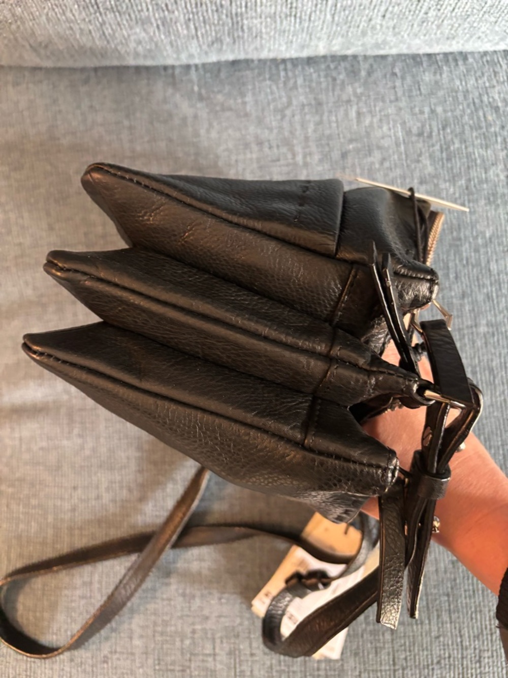 Liebeskind Black Leather Crossbody Bag - Picture 6 of 9